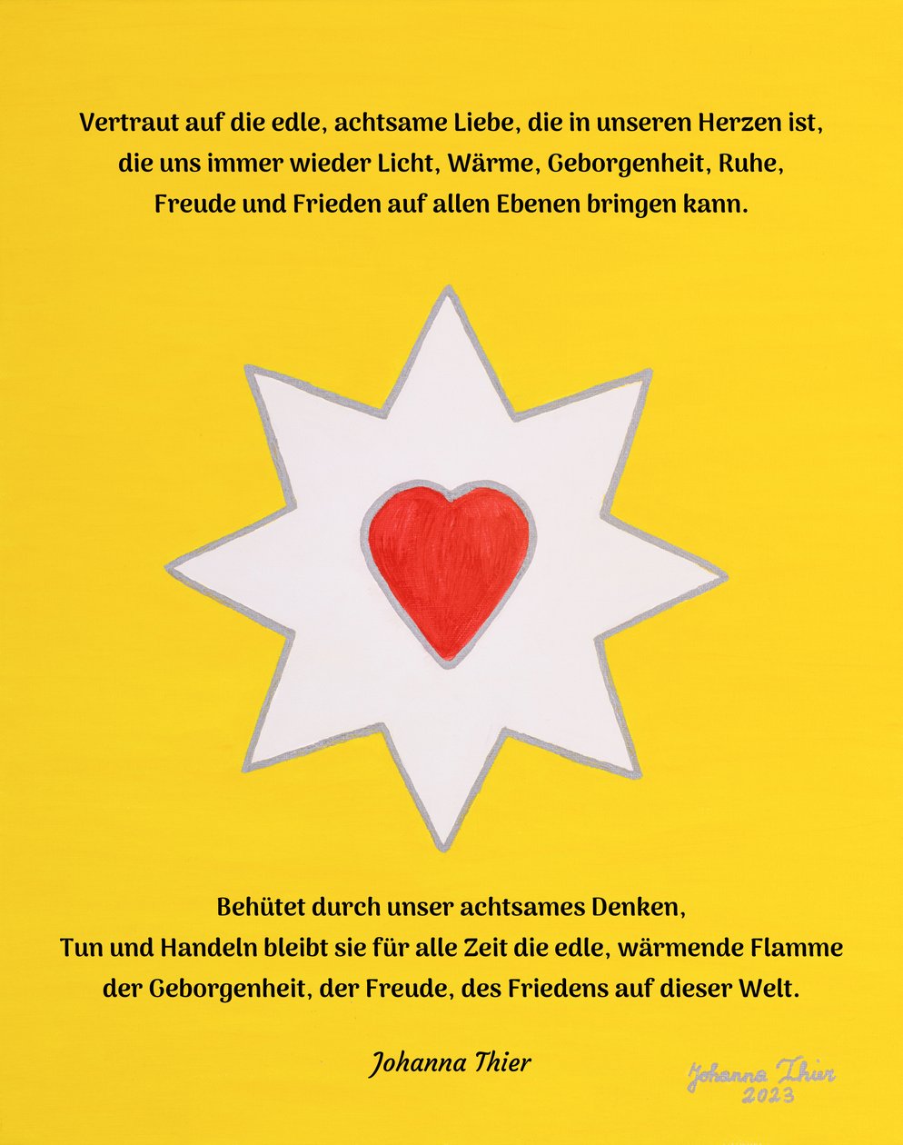 The Noble Flame of Love by Johanna Thier