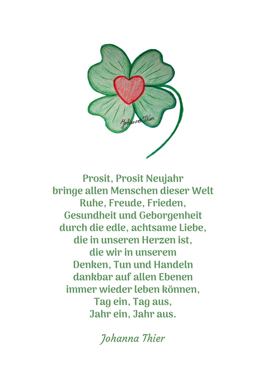 Happy New Year - Version 1 by Johanna Thier