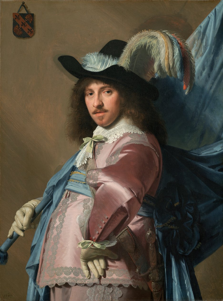 Andries Stilte as a Standard Bearer by Johannes Cornelisz. Verspronck