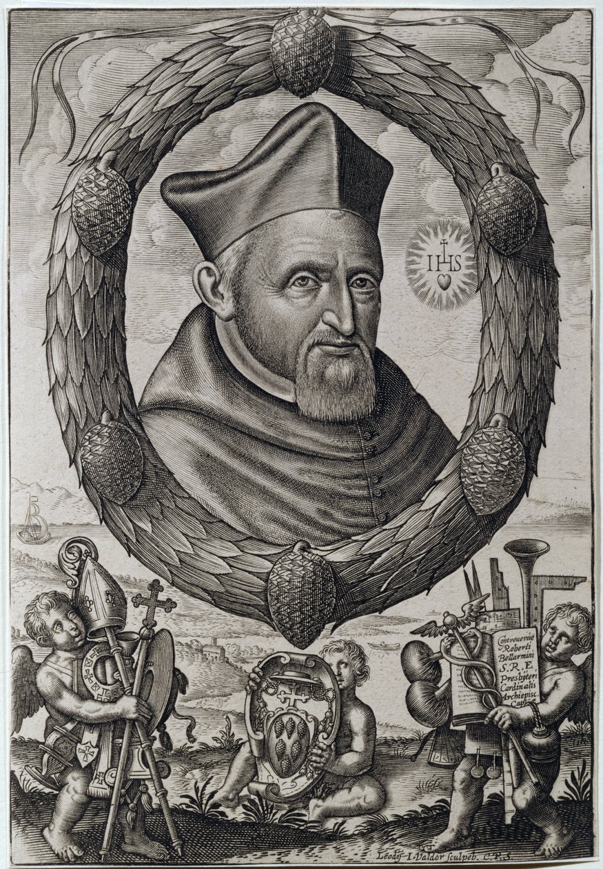 Portrait of Roberto Bellarmini, Cardinal Archbishop of Capua by Johannes Valdor