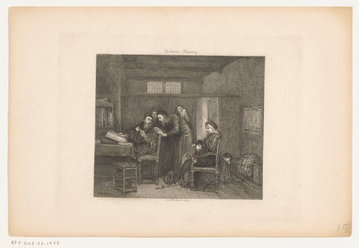 Interior with an Administrator at His Desk by Johannes Arnoldus Boland