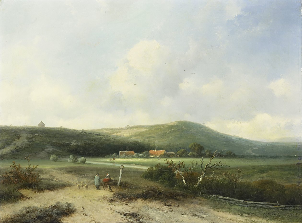 View in the Dunes by Johannes Franciscus Hoppenbrouwers