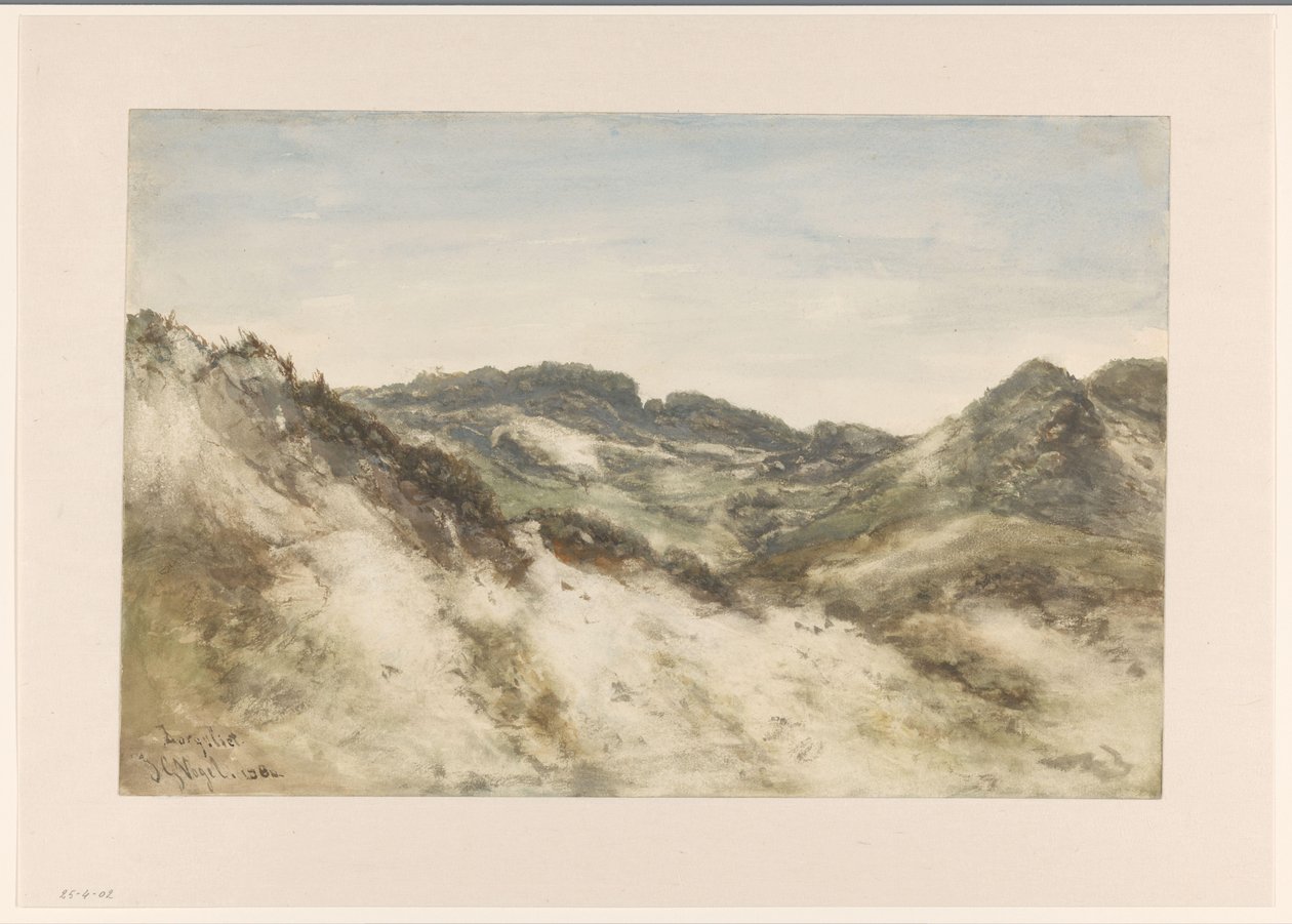 Dune Landscape near Zorgvliet by Johannes Gijsbert Vogel