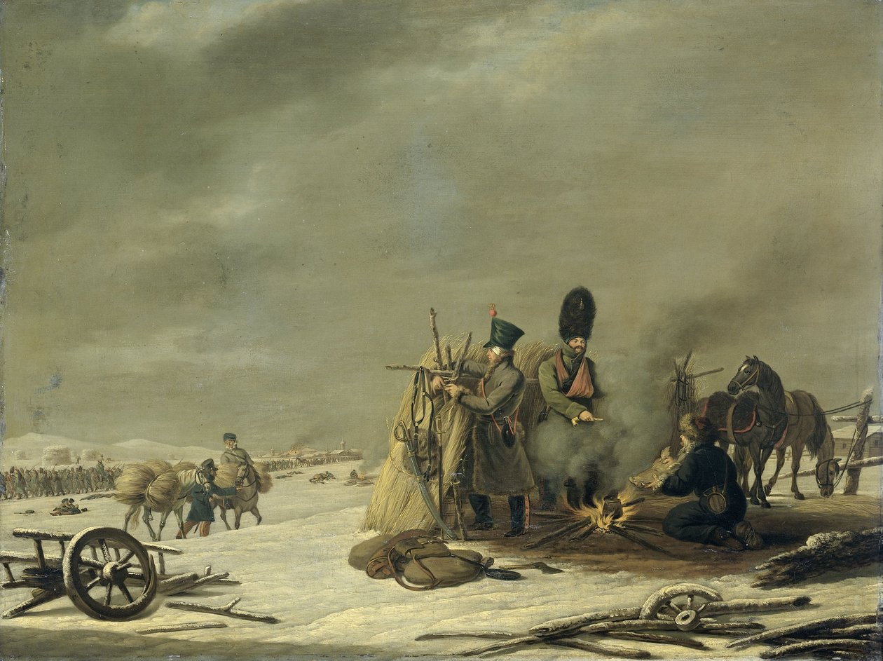 Bivouac at Molodechno by Johannes Hari