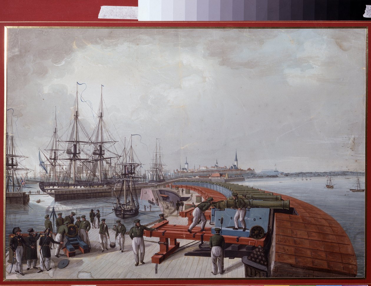 View of Reval, The Harbour and the Russian Coast Artillery