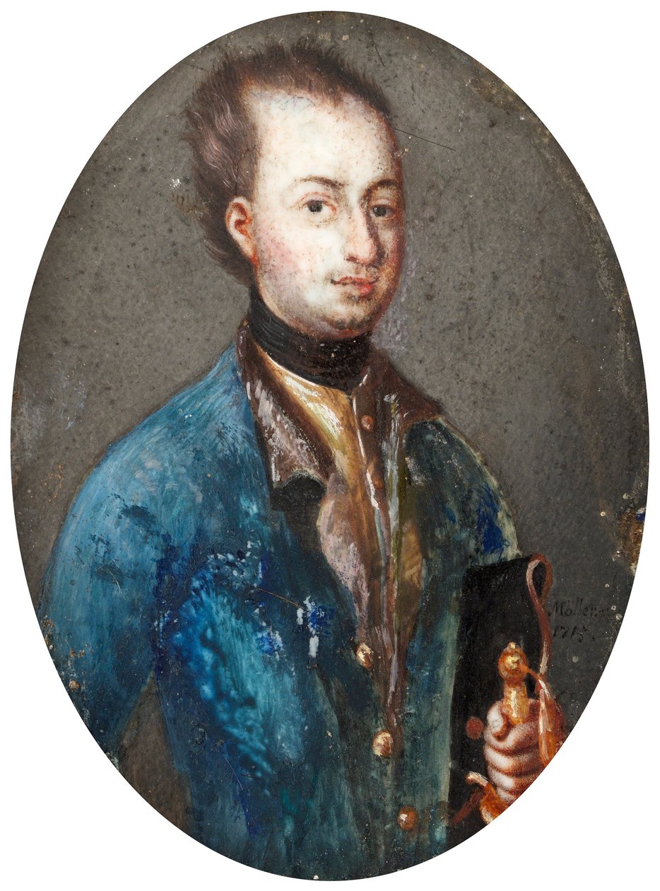 Portrait of King Charles XII of Sweden 1682-1718 by Johannes Heinrich Möller