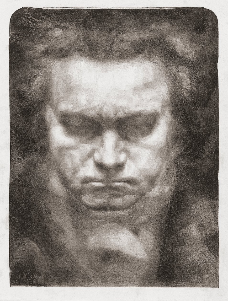 Ludwig van Beethoven, portrait by Johannes Hendricus Fekkes