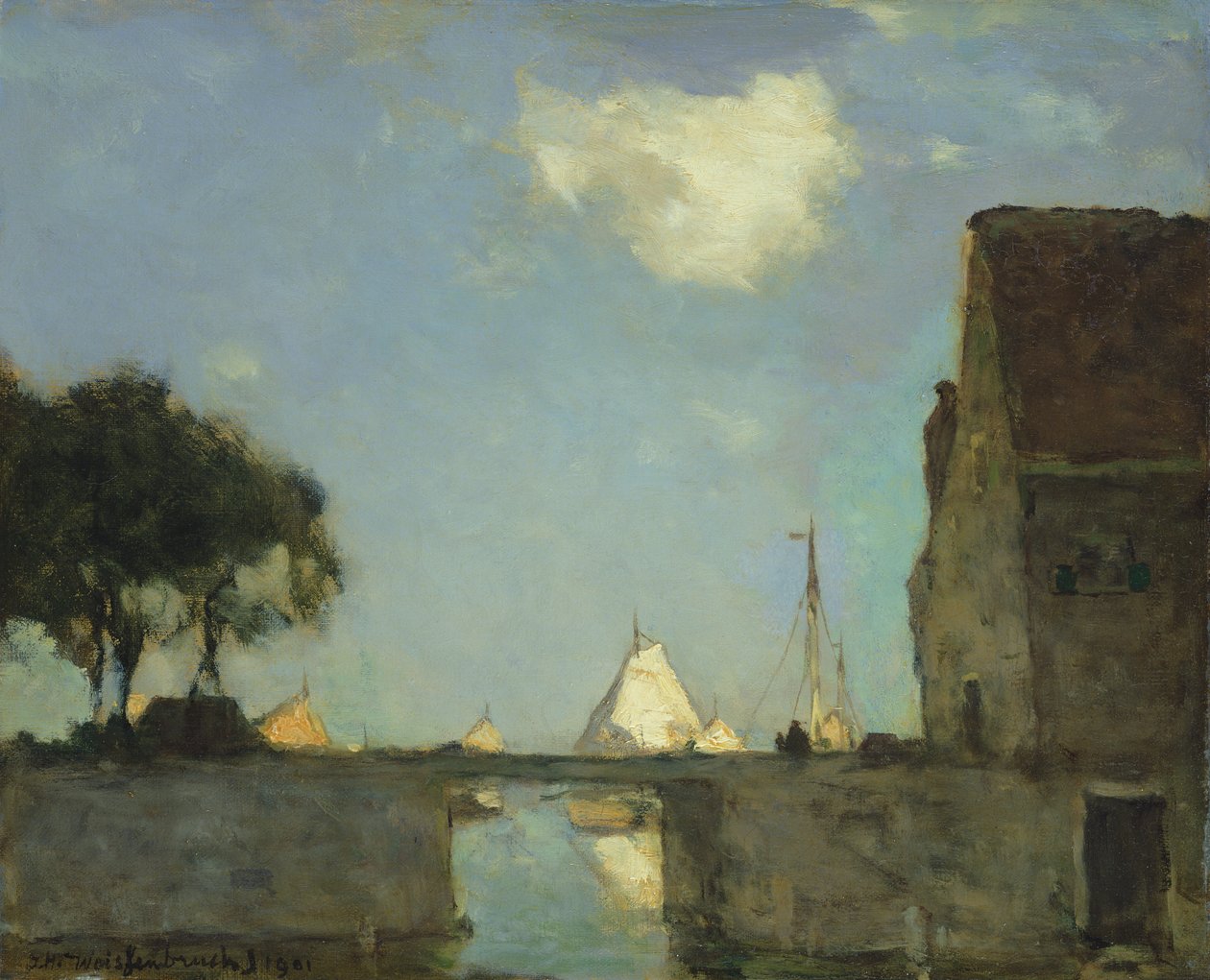 Noorden, Near Nieuwkoop by Johannes Hendrik Weissenbruch
