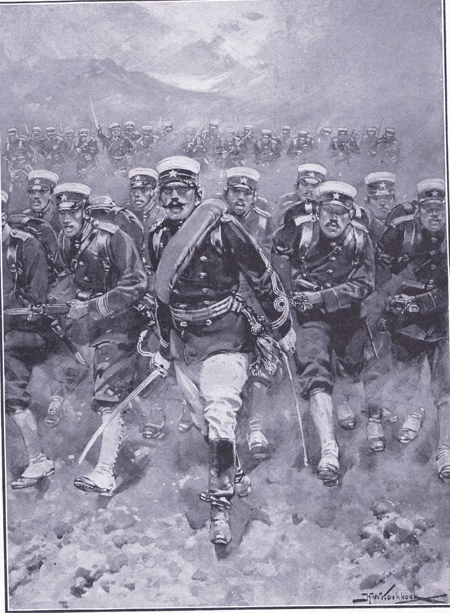 A Charge of the Japanese Infantry by Johannes Hermann Barend Koekkoek