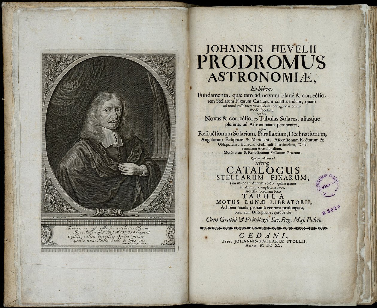 Johannes Hevelius, Prodromus Astronomiae, 1690 by Johannes Hevelius