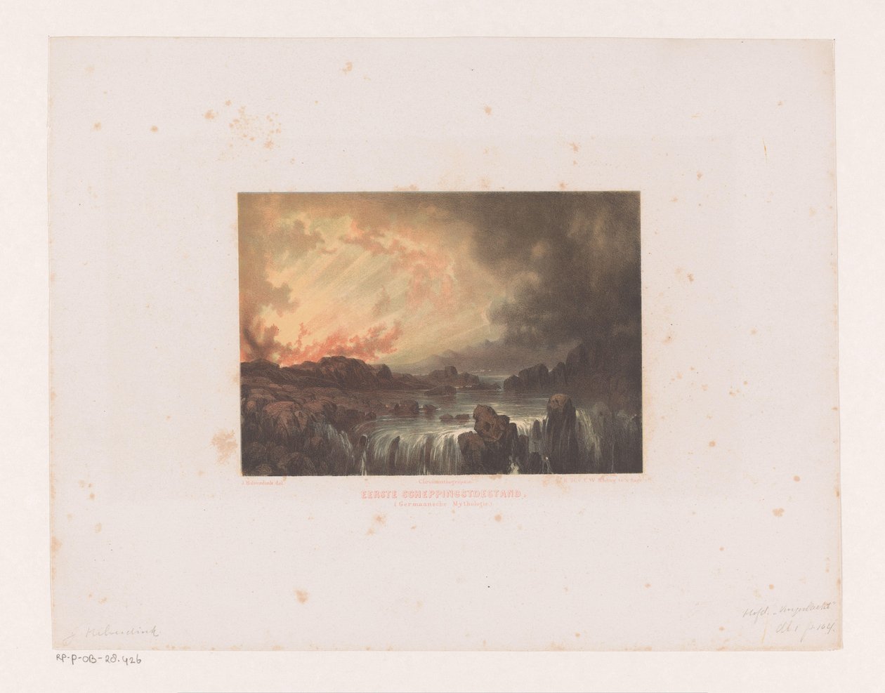 Origin of the Earth First Creation State (Germanic Mythology) (title on object) by Johannes Hilverdink