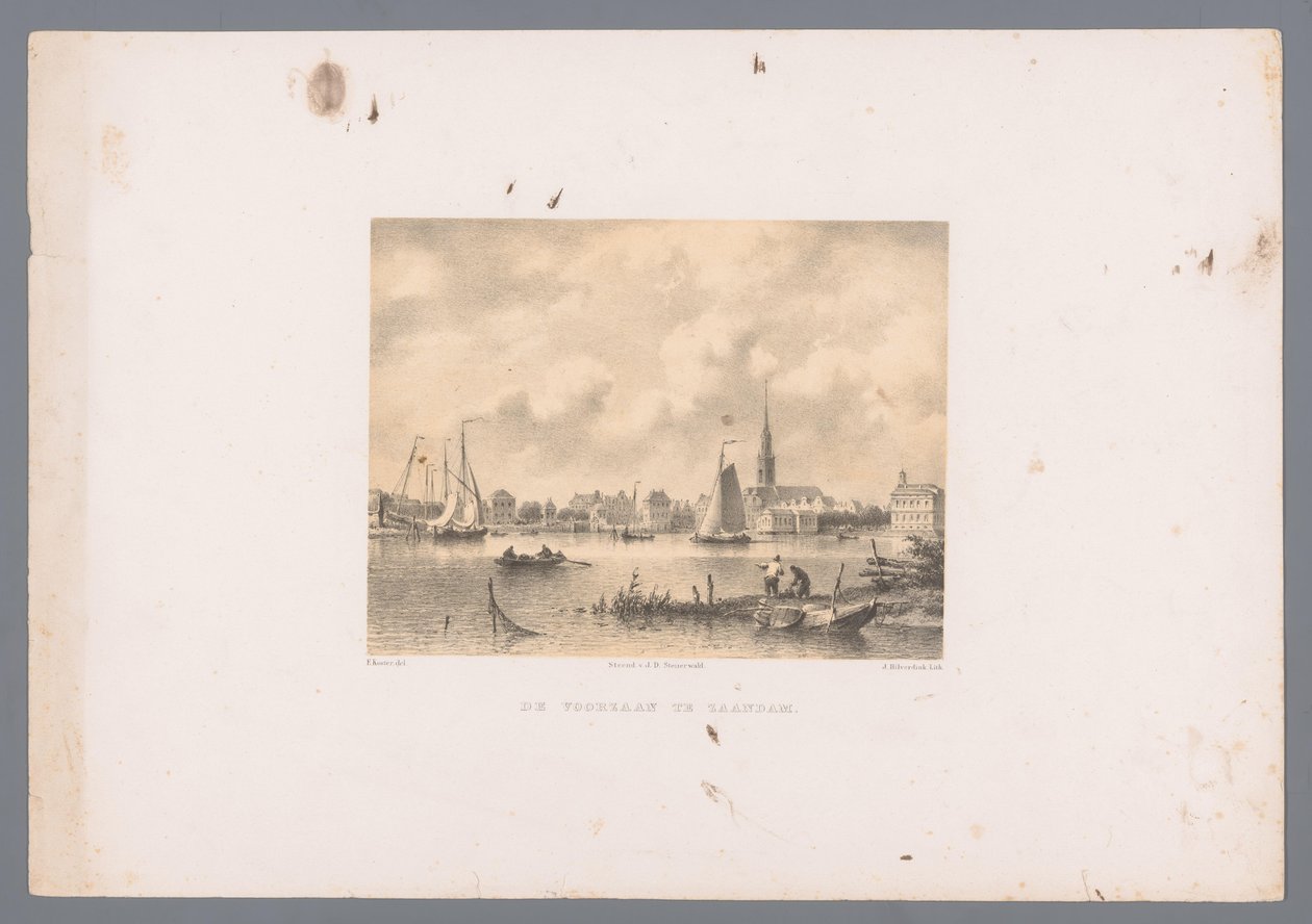 Voorzaan at Zaandam by Johannes Hilverdink