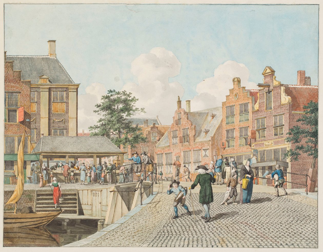 Dutch Townscape by Johannes Huibert Prins