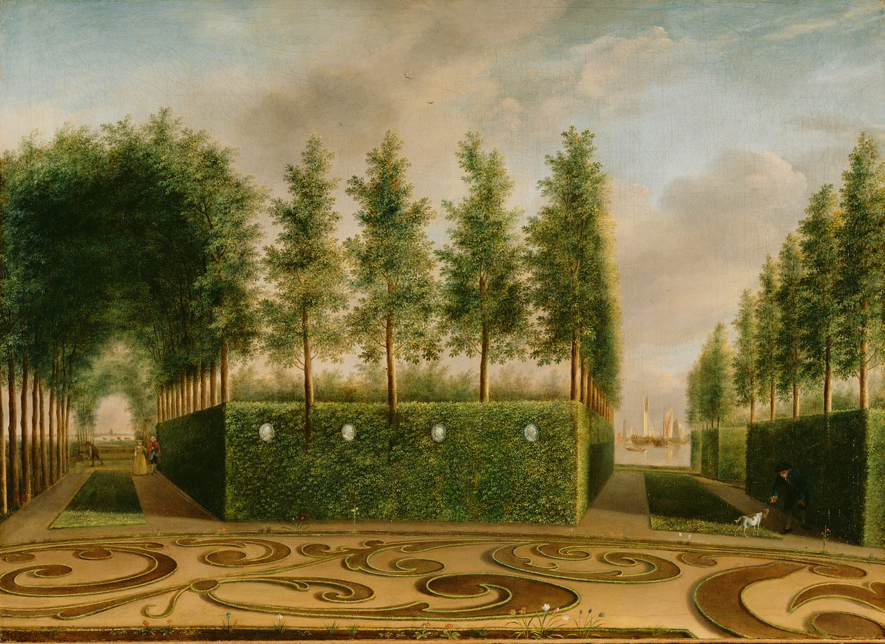 A Formal Garden, 1766 by Johannes Janson