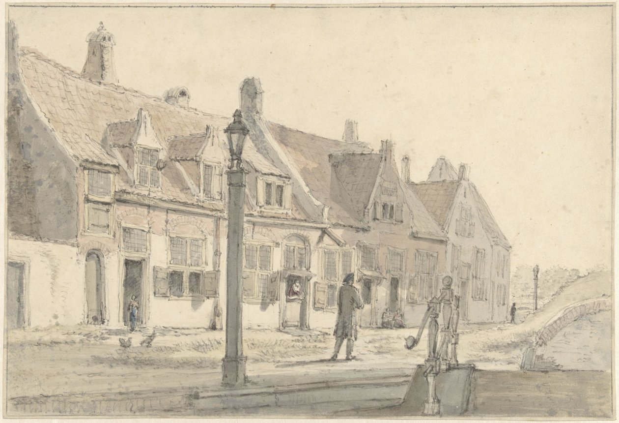 At the Koepoort in Delft by Johannes Jelgerhuis