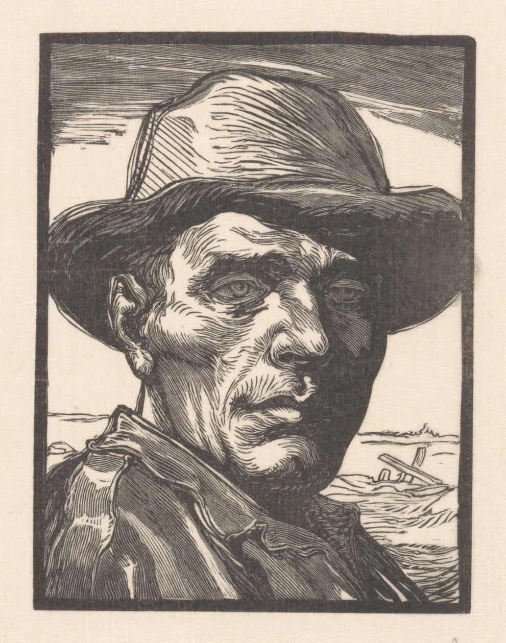 Portrait of an Unknown Man by Johannes Josephus Aarts (signed by artist)