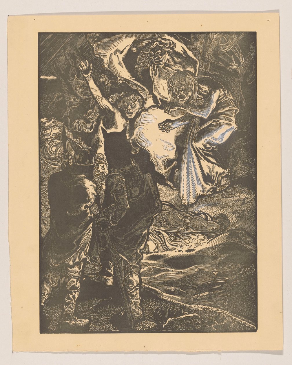 Macbeth and Banquo Meet the Three Witches by Johannes Josephus Aarts