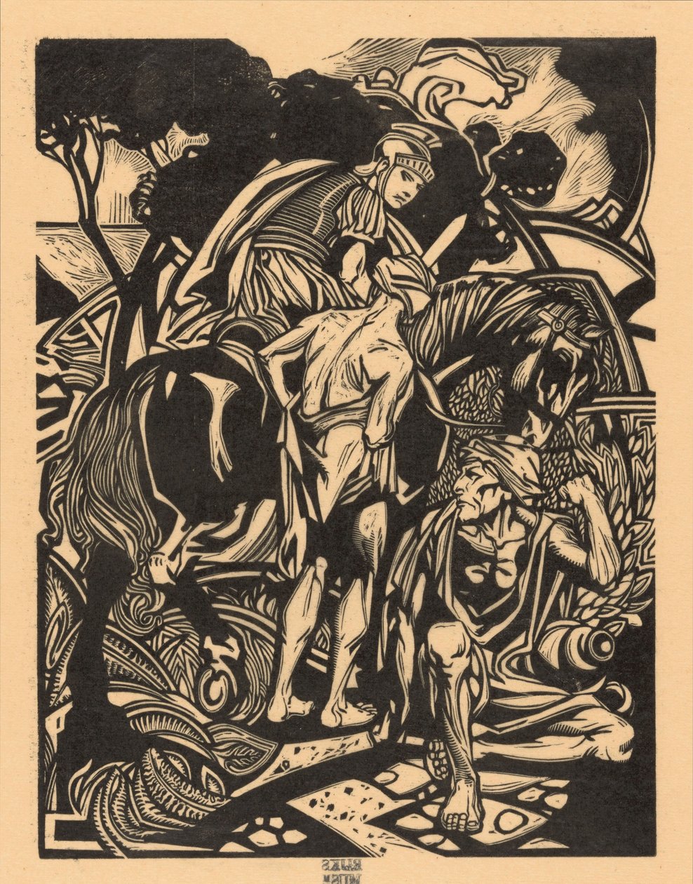 Roman Horseman on Horseback by Johannes Josephus Aarts