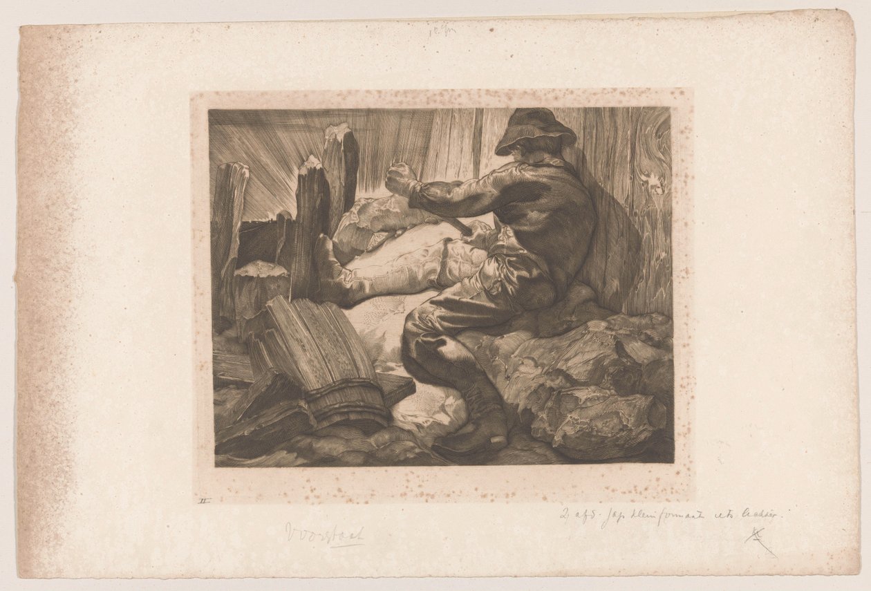 Laborer Prying by Johannes Josephus Aarts