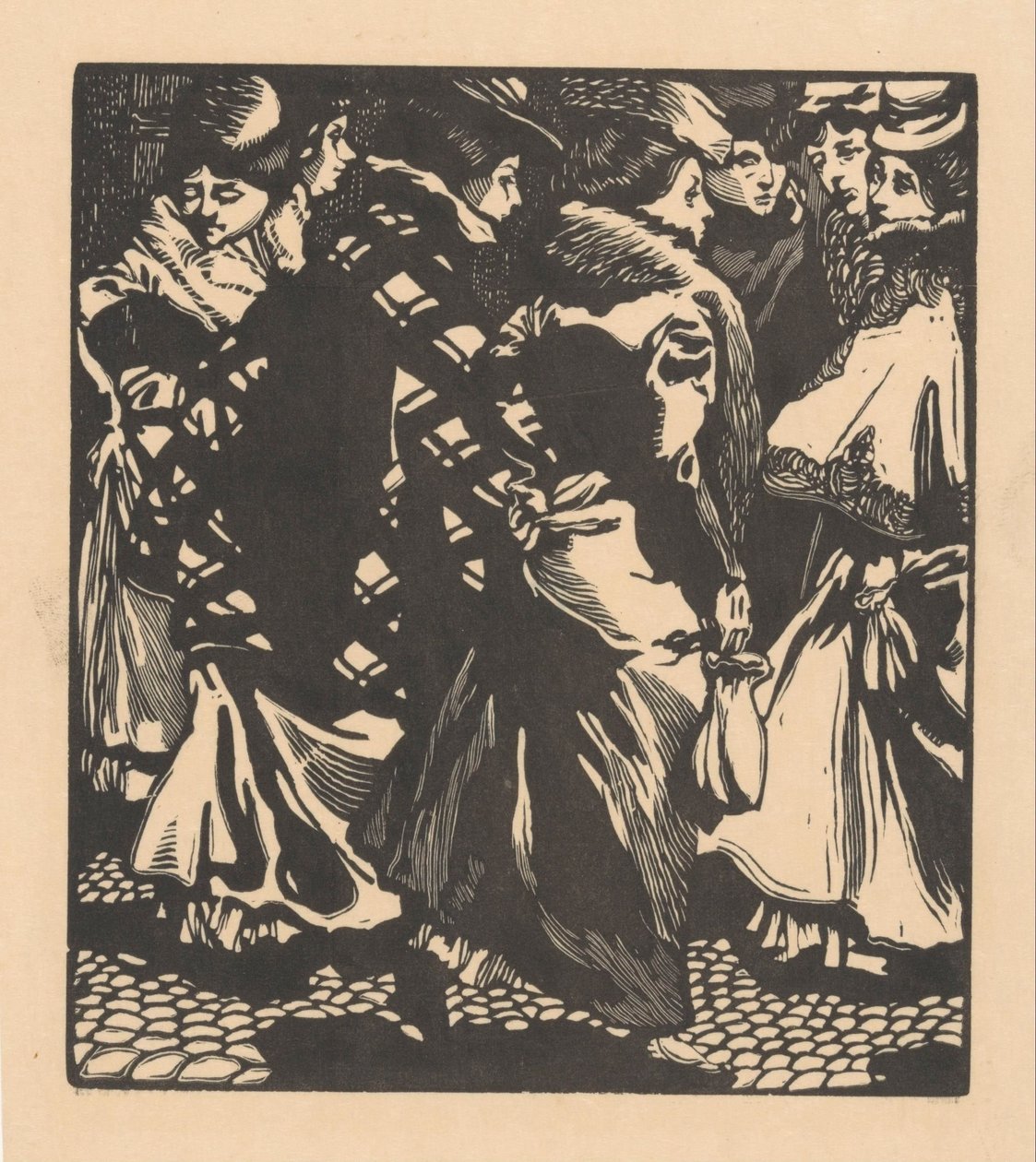 Seven Women on the Street by Johannes Josephus Aarts