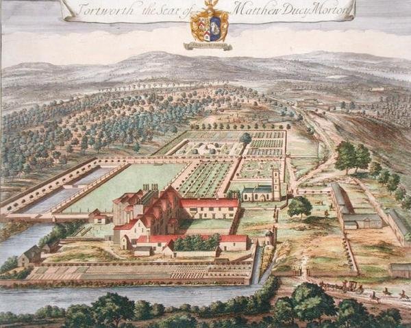 Fortworth the Seat of Matthew Ducy Morton by Johannes Kip