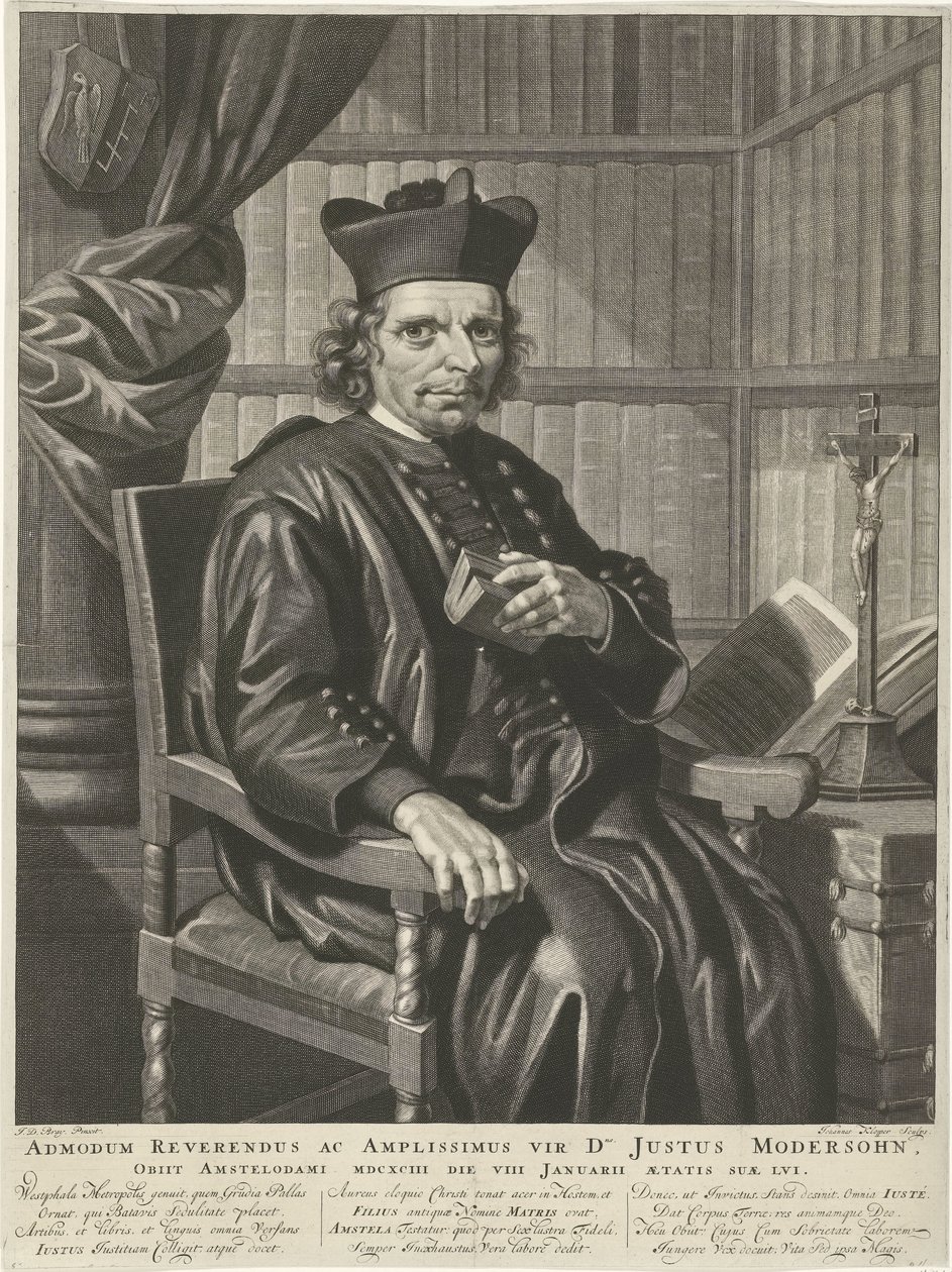 Portrait of Pastor Justus Modersohn by Johannes Klopper