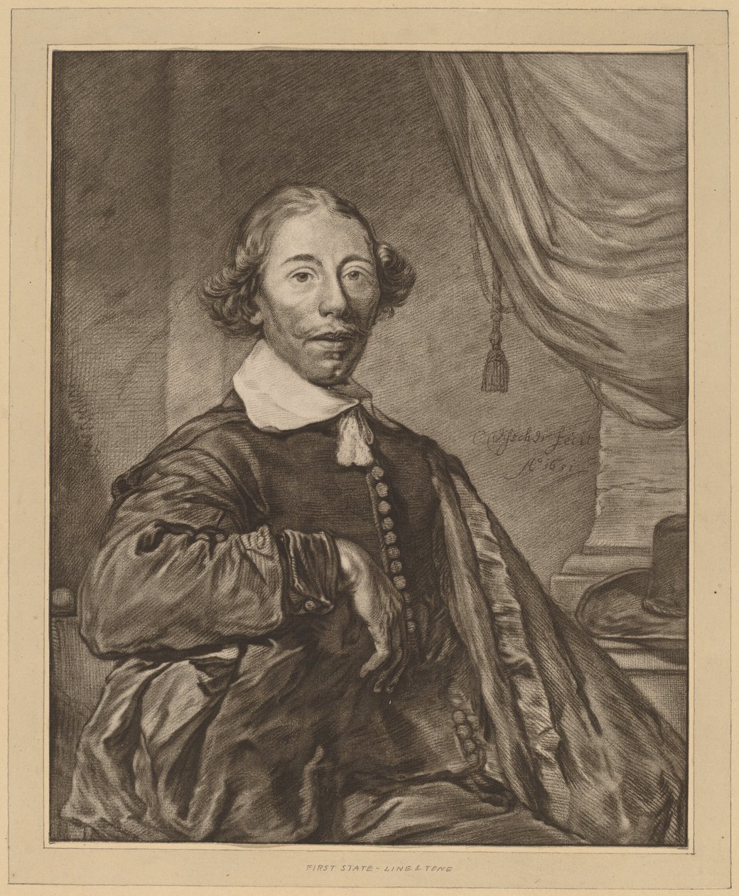 Portrait of a Seated Man, 1771 by Johannes Kornlein