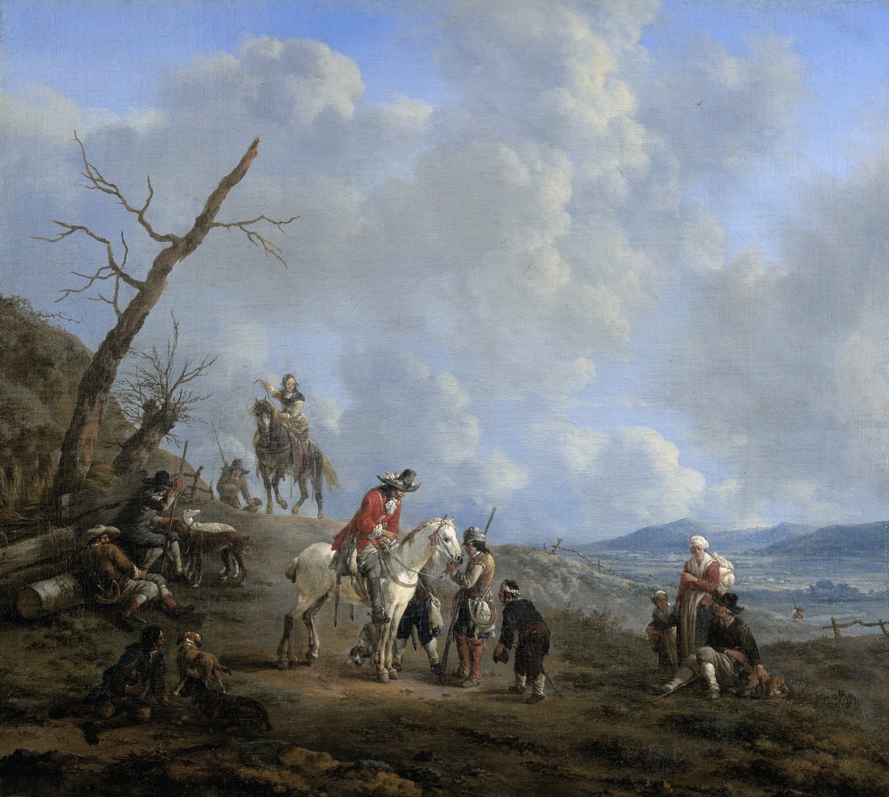 Landscape with Riders by Johannes Lingelbach