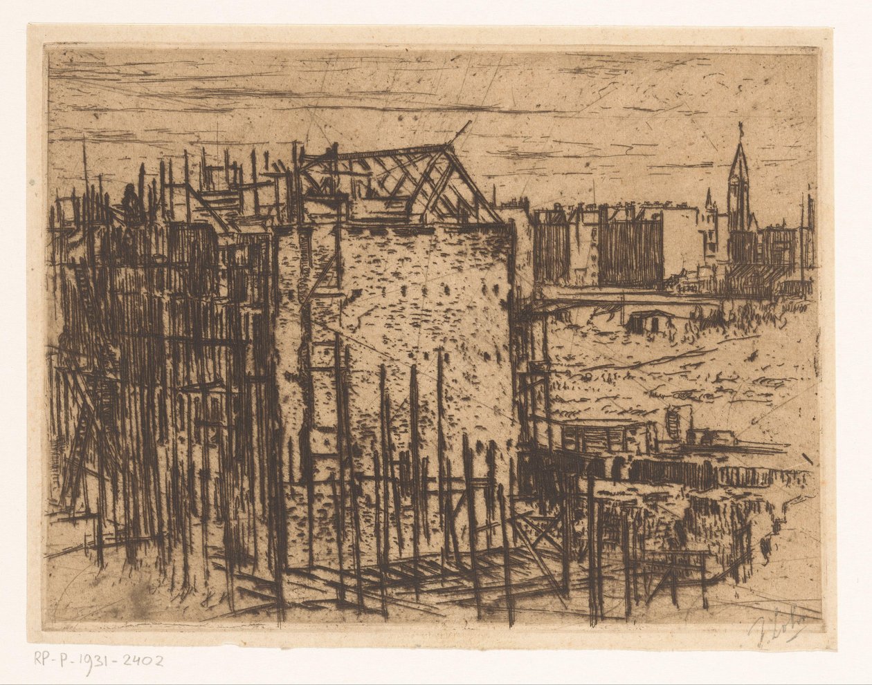 Houses Under Construction by Johannes Löhr