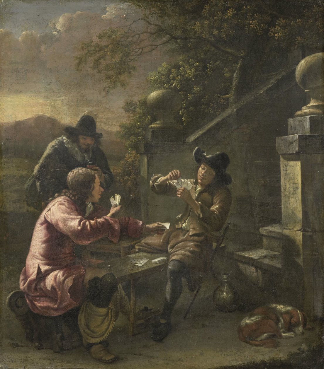 The Card Players by Johannes Natus