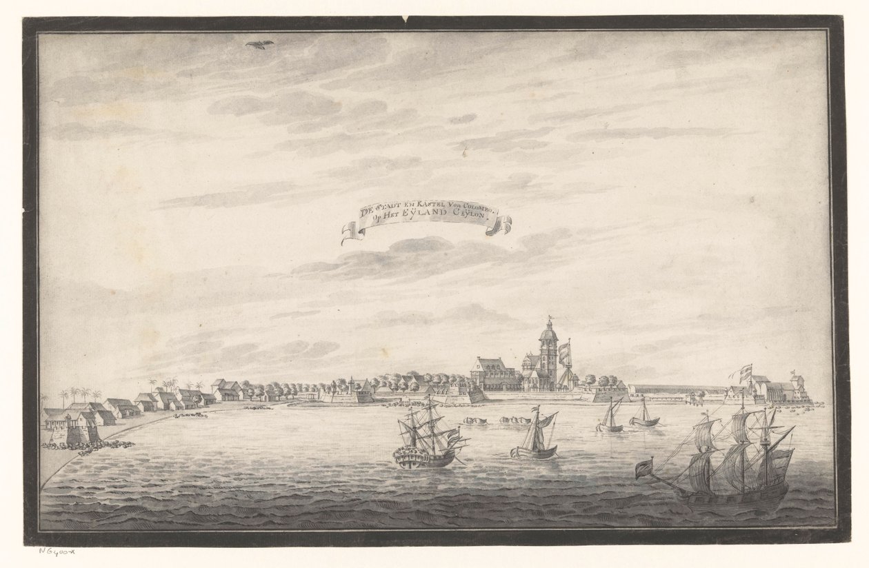 View of Colombo by Johannes Rach (possibly)