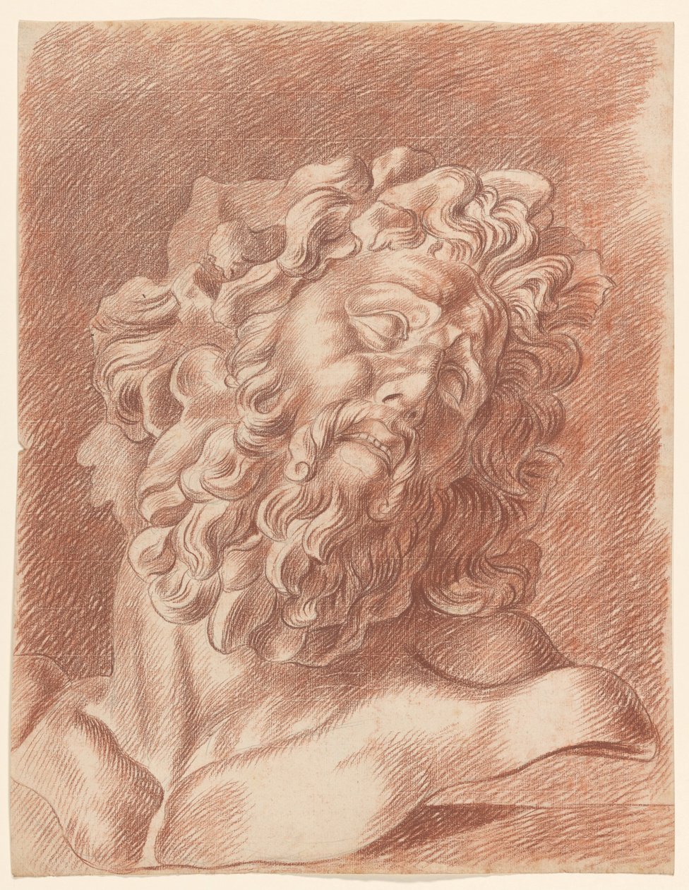 Academy Study of the Head of Laocoön by Johannes Tavenraat