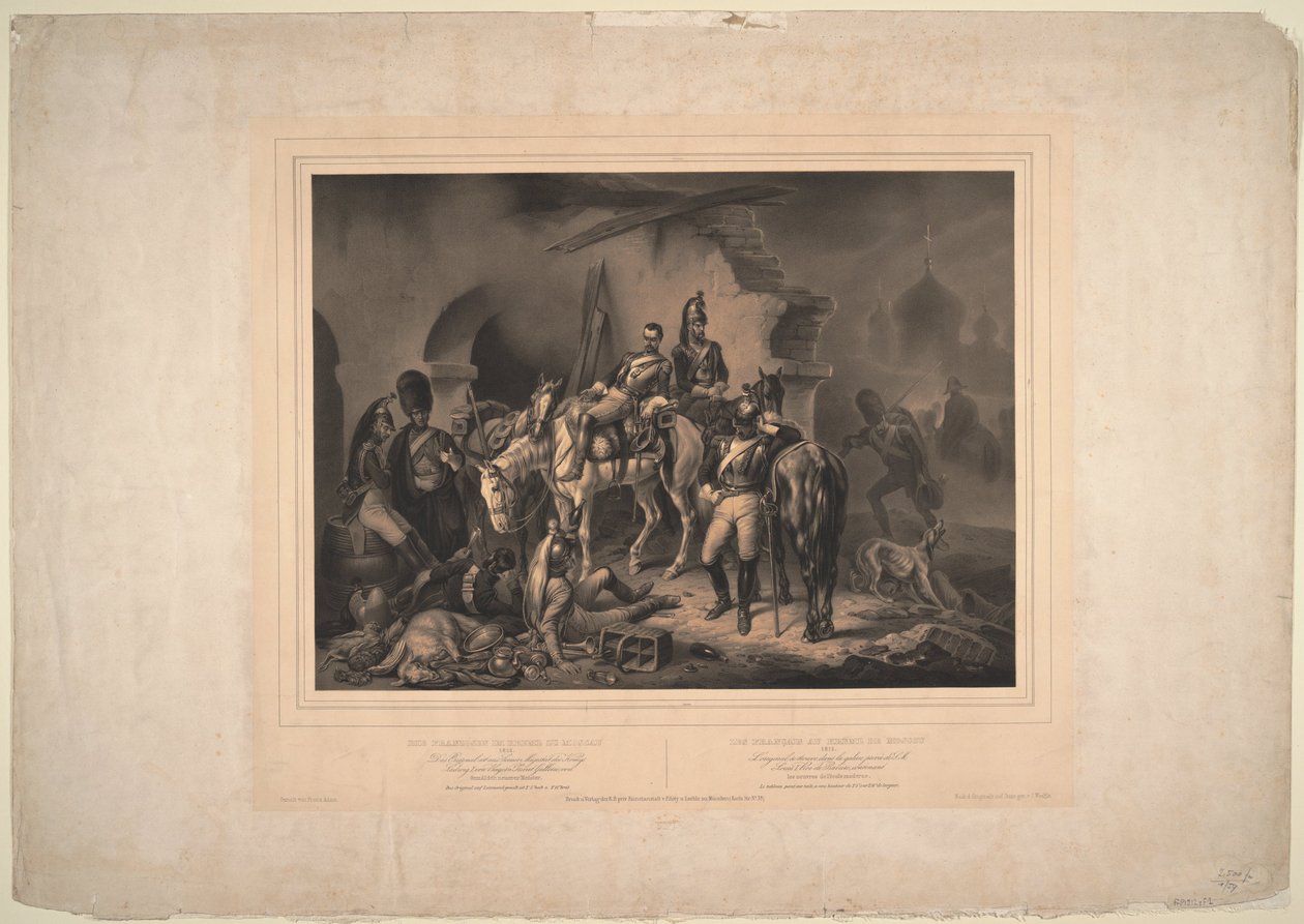 The French Army in the Moscow Kremlin, 1830 by Johannes Woelffle