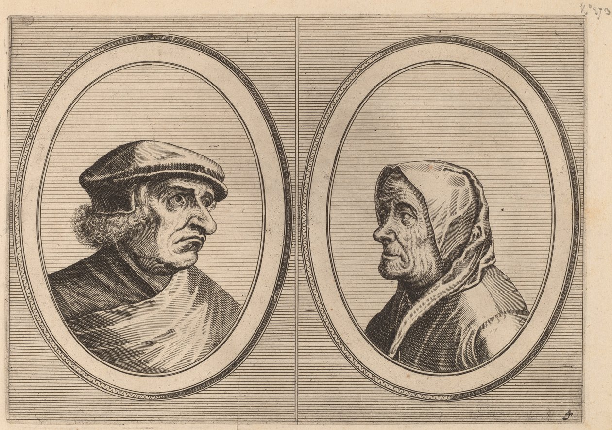 Joris Ysegrim and Quastighe Jopje by Johannes and Lucas van Doetechum after Pieter Bruegel the Elder