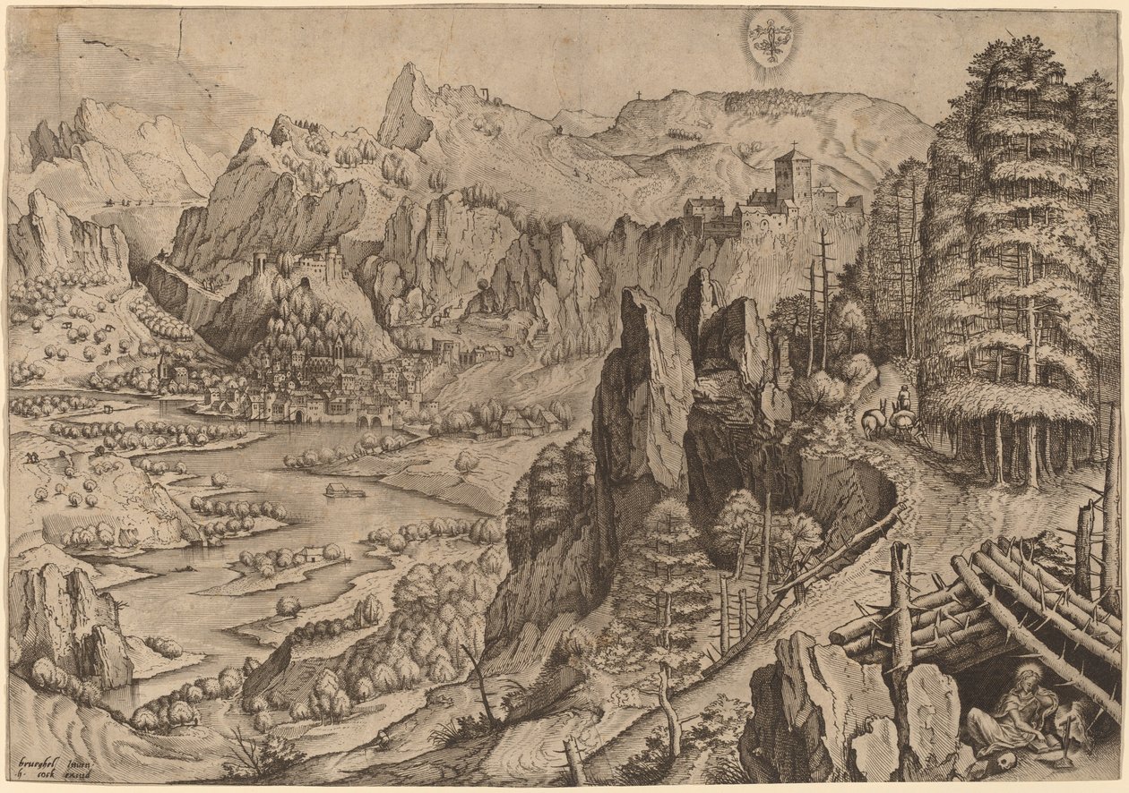 The Penitent Magdalene by Johannes and Lucas van Doetechum after Pieter Bruegel the Elder