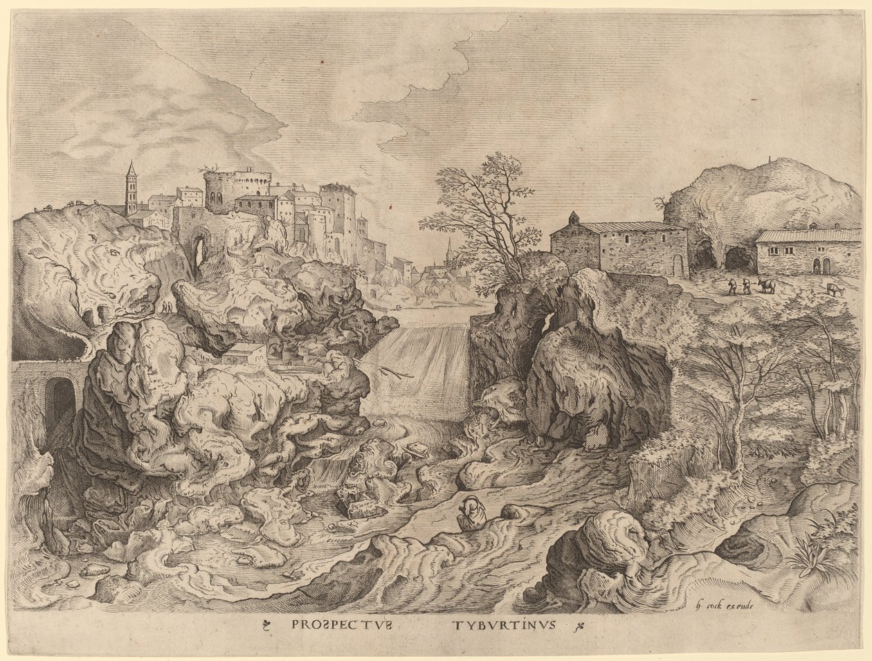 View of the Tiber by Johannes and Lucas van Doetechum after Pieter Bruegel the Elder