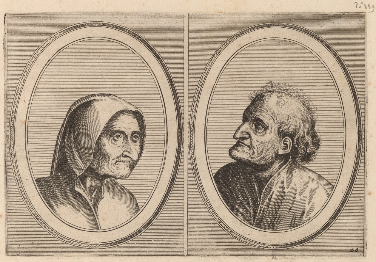"Ritze Stijn" and "Schurckje Sonder-Baerdt" by Johannes and Lucas van Doetechum after Pieter Bruegel the Elder