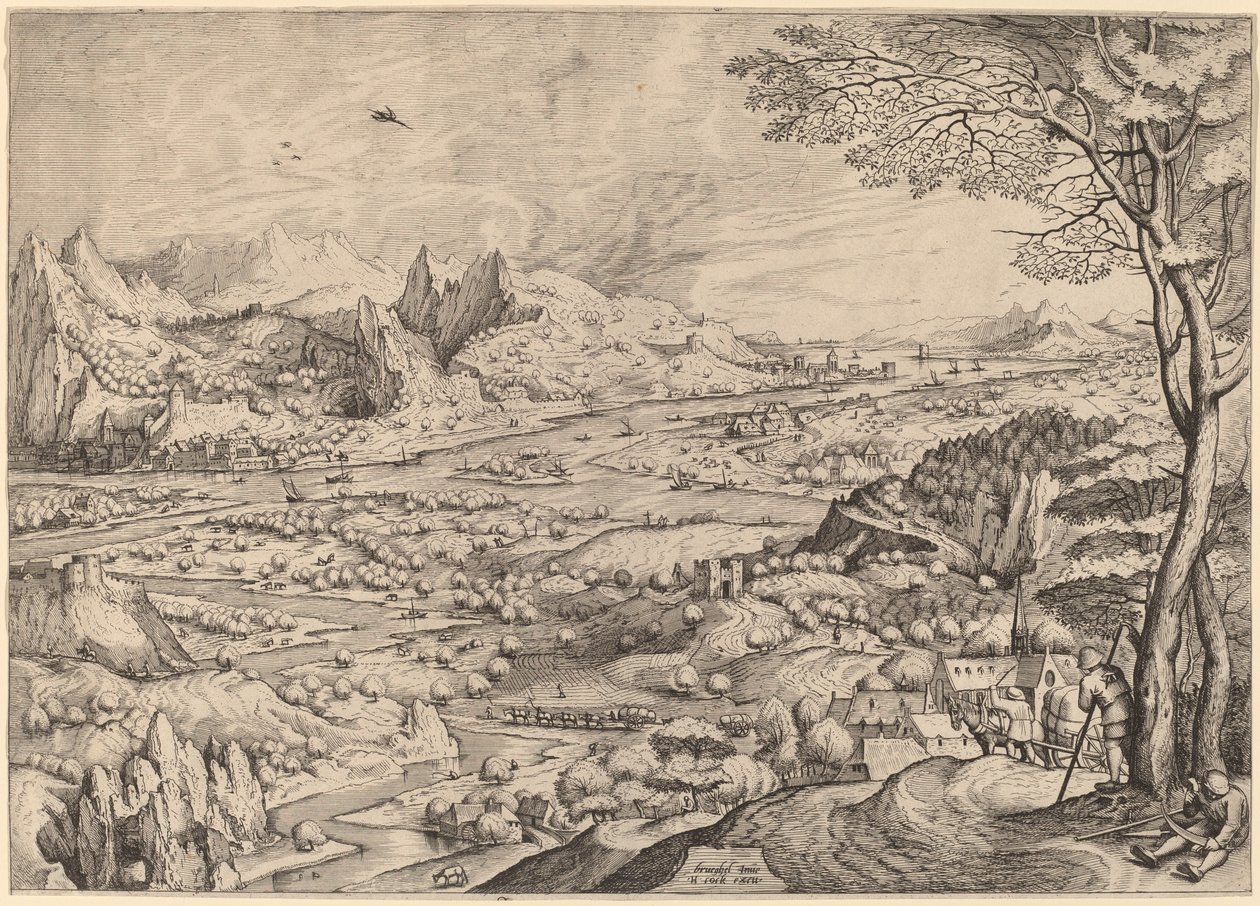 Rustic Concerns by Johannes and Lucas van Doetechum after Pieter Bruegel the Elder