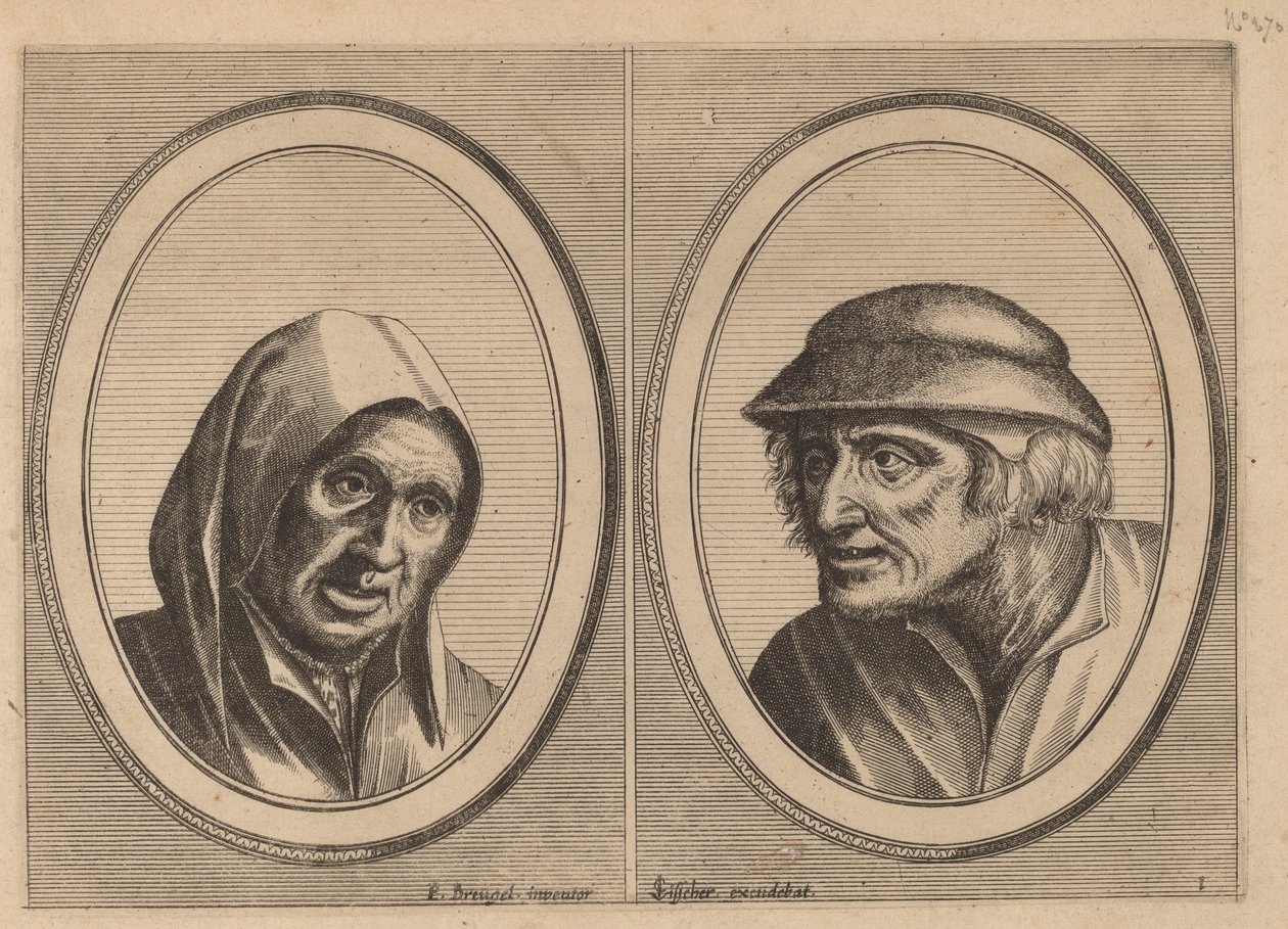 Susanna Smuls and Leuye Joost by Johannes and Lucas van Doetechum after Pieter Bruegel the Elder