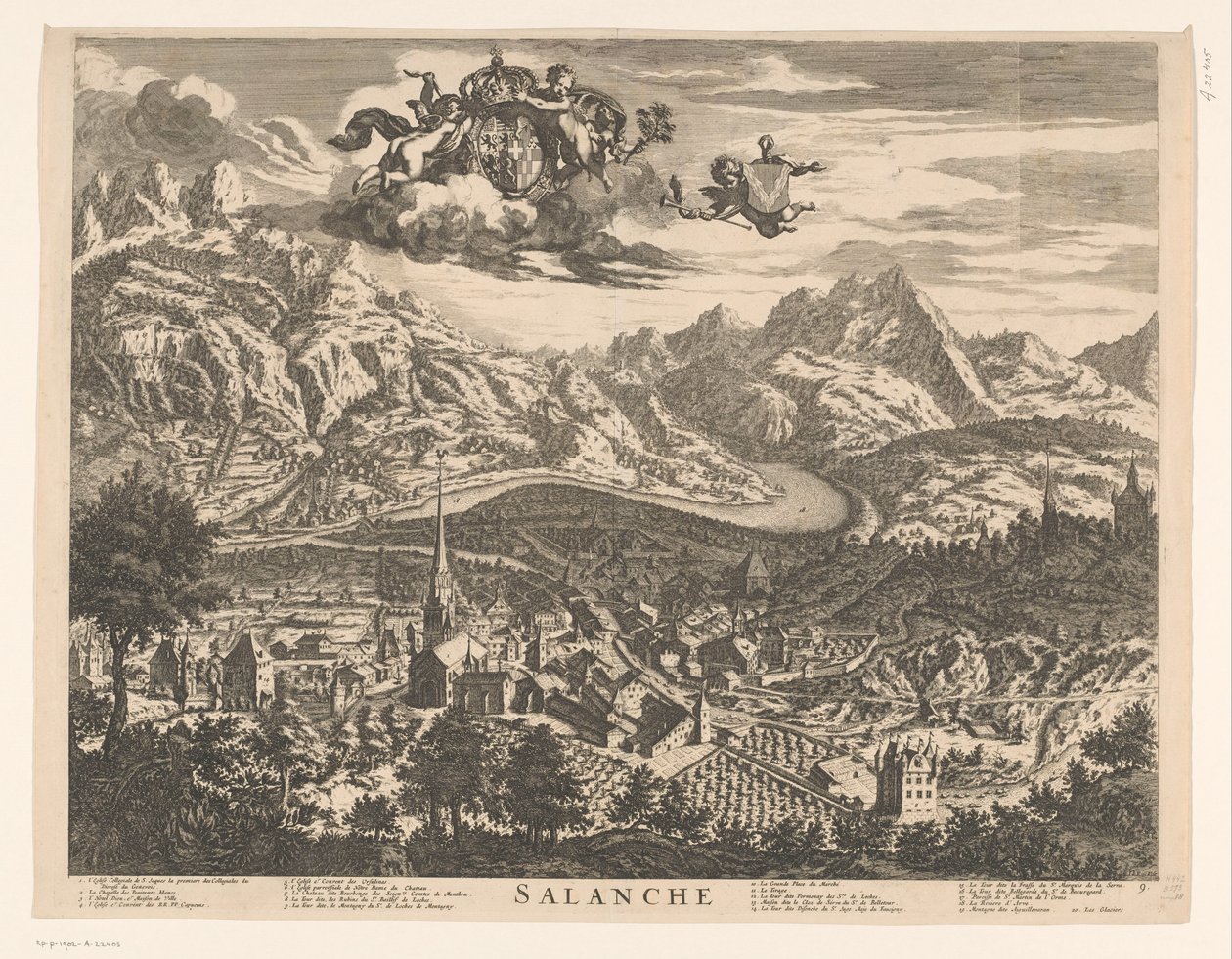 View of Sallanches by Johannes de Ram