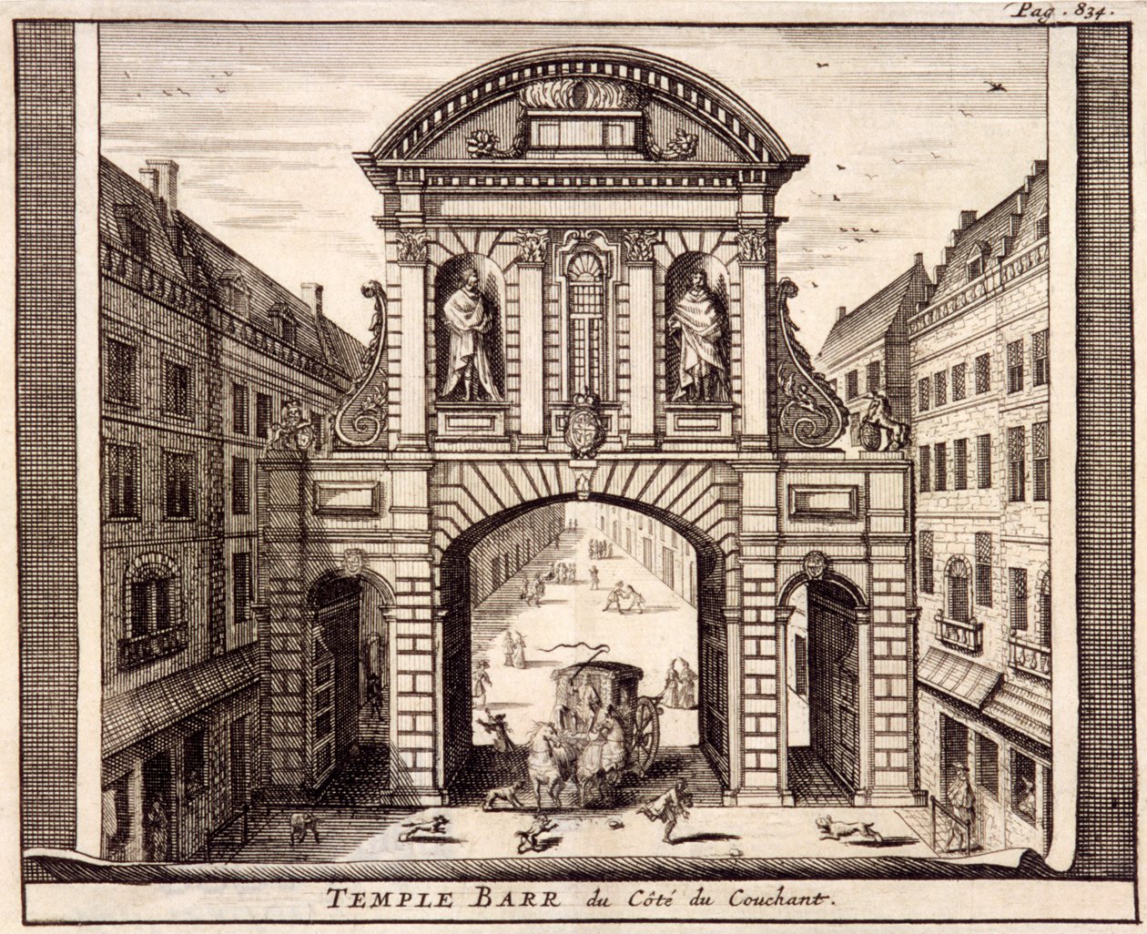 Temple Bar, London, c1700 by Johannes de Ram