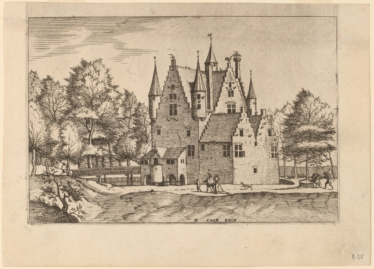 Castle by Johannes van Doetechum, the Elder and Lucas