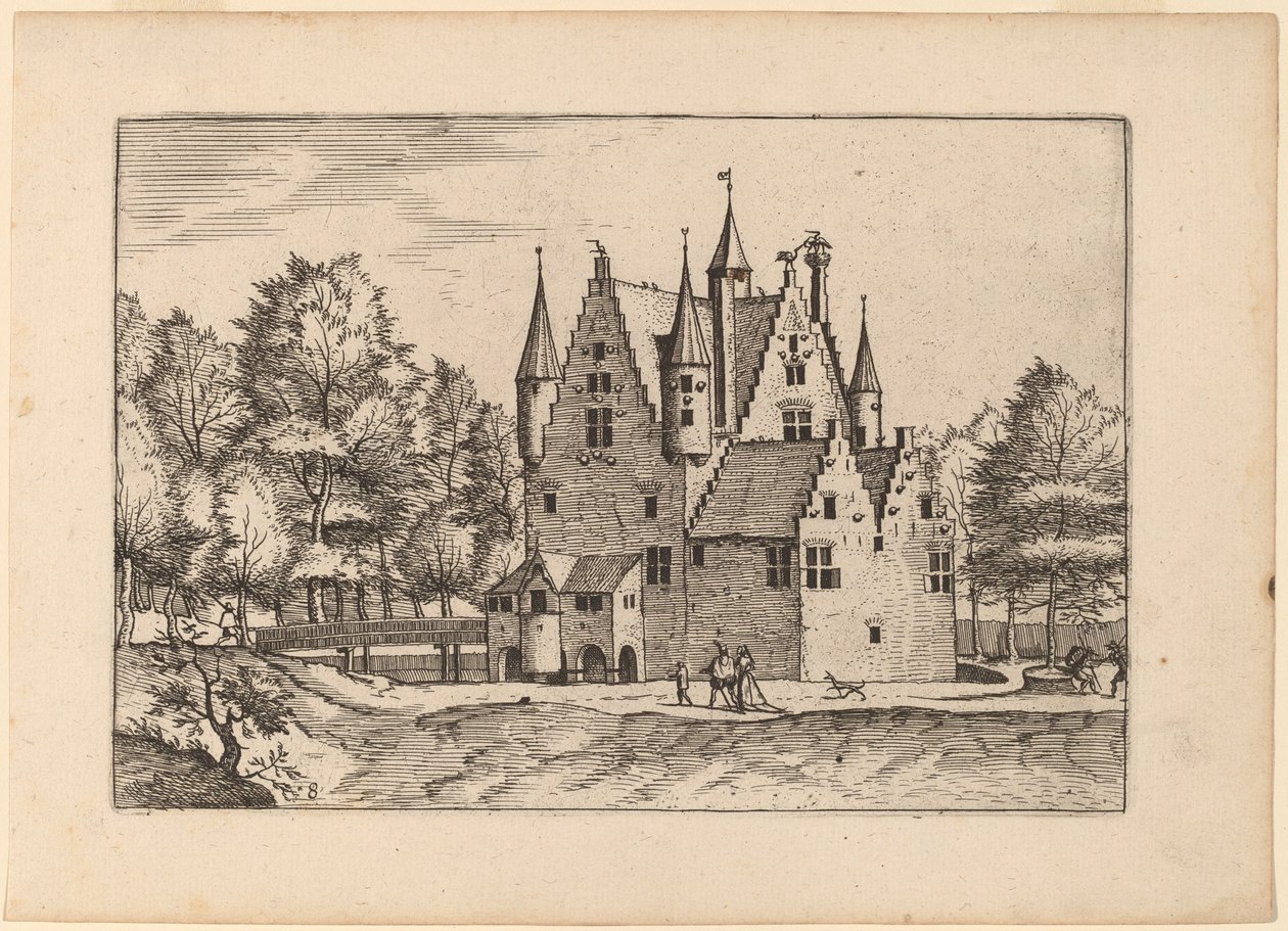 Castle by Johannes van Doetechum, the Elder and Lucas