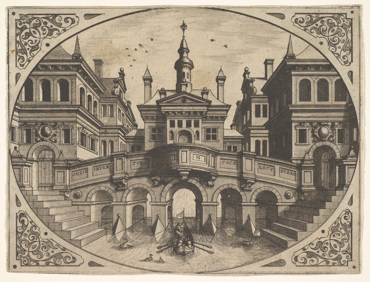 Plate from Scenographiae by Johannes van Doetecum I