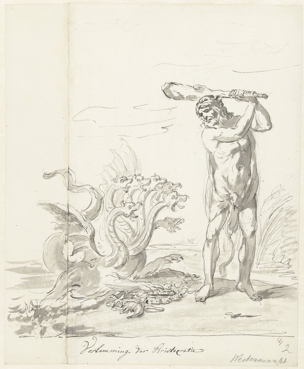 Destruction of the Aristocracy, Decoration on the Westermarkt, 1795 by Johannes van Dregt (rejected attribution)