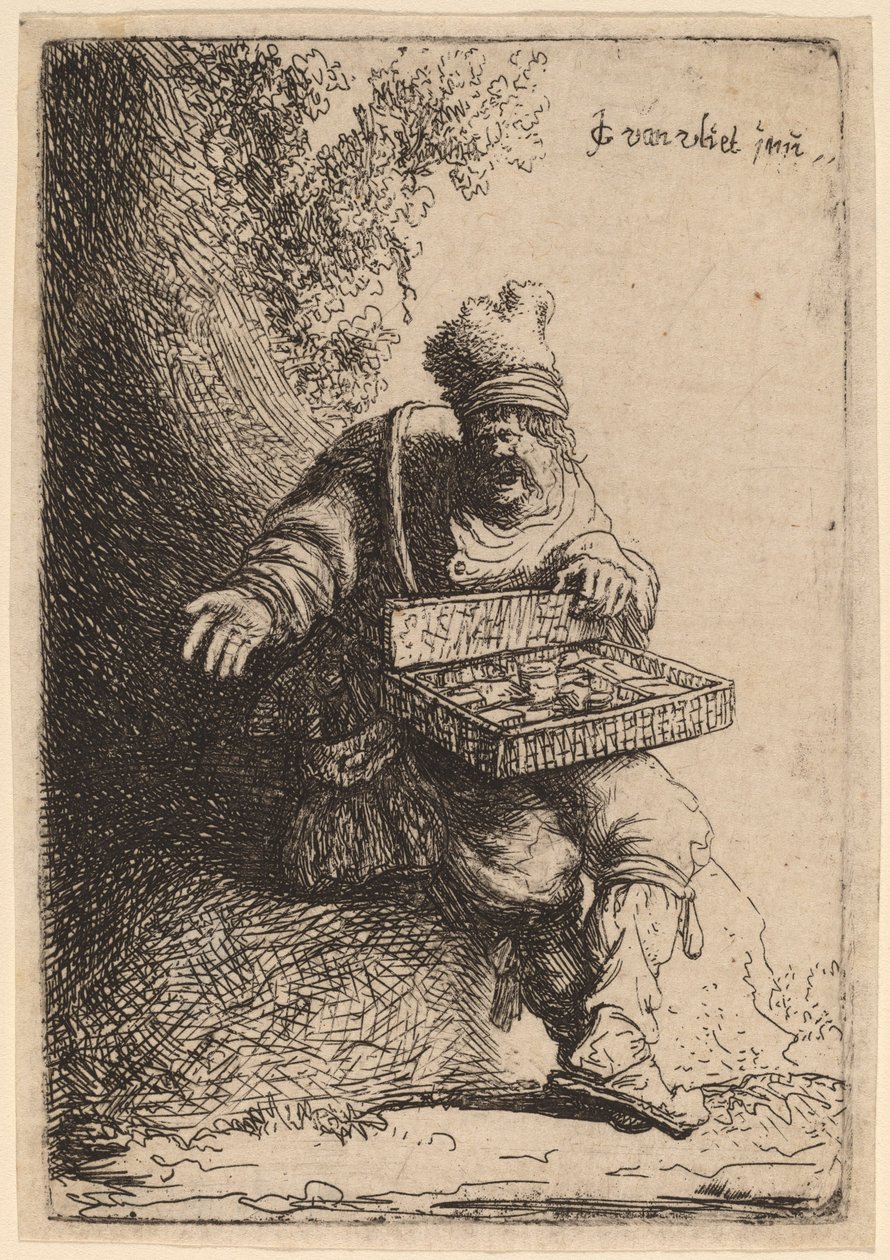 The Peddler by Johannes van Vliet
