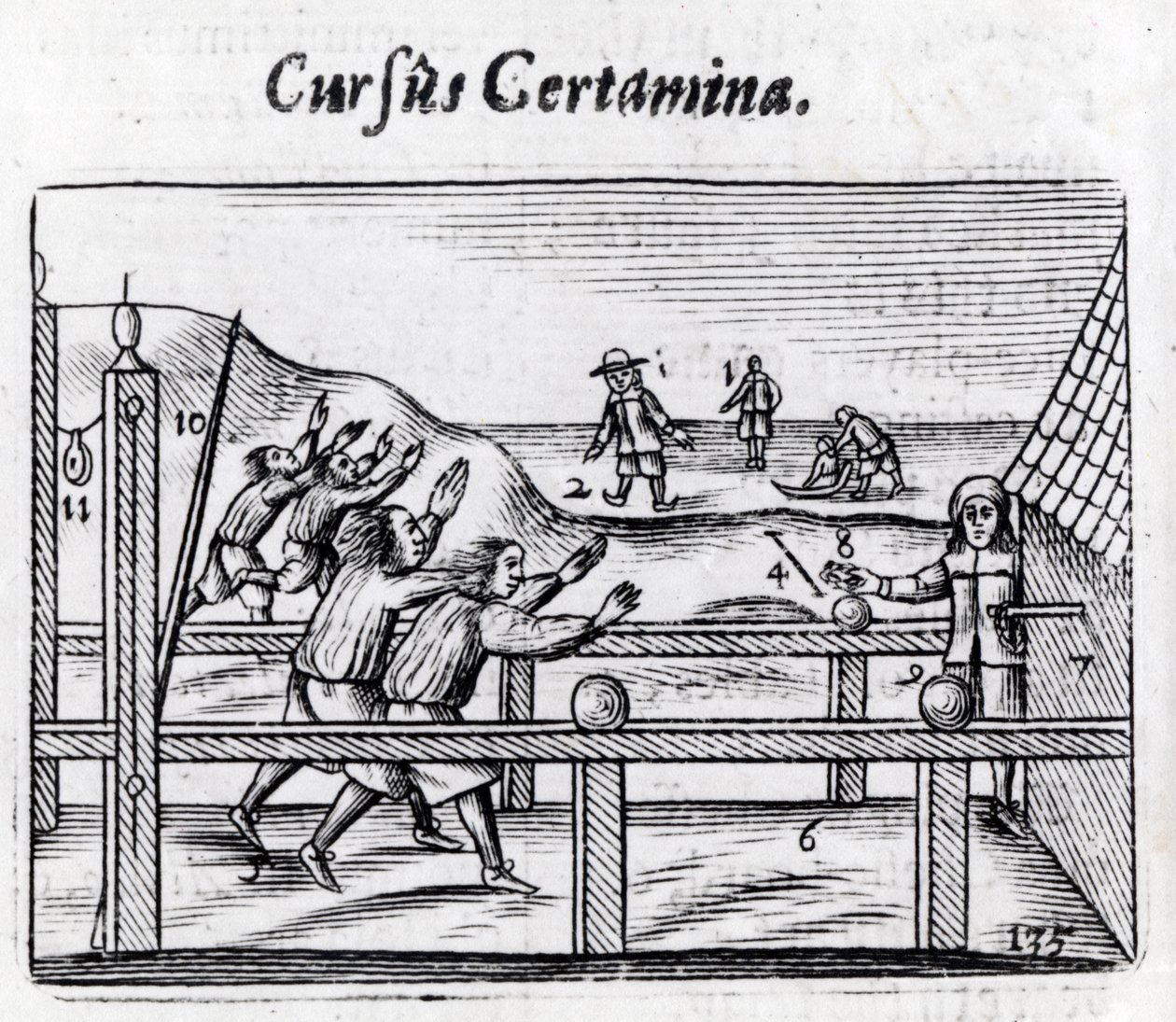 Boys races from Orbis Sensualium Pictus, 1658 by John Amos Comenius