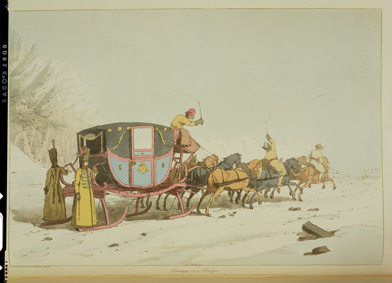 Carriage on Sledges by John Augustus Atkinson
