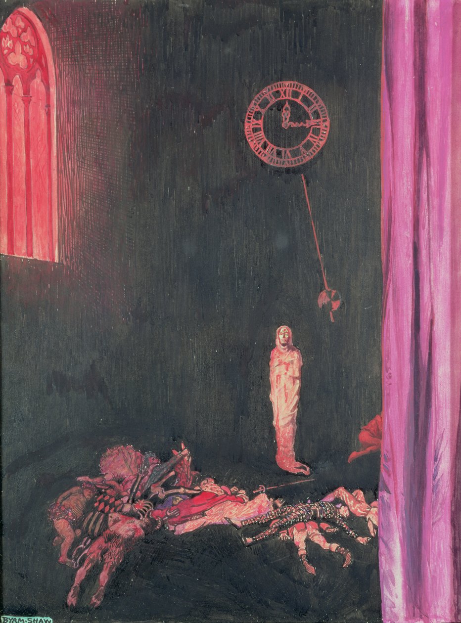 Darkness and Decay and the Red Death held illimitable dominion over all by John Byam Liston Shaw