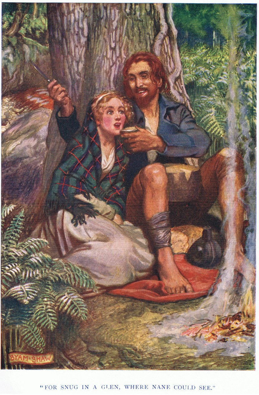 For Snug in a Glen, Where None Could See, 1928 by John Byam Liston Shaw